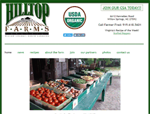 Tablet Screenshot of hilltopfarms.org